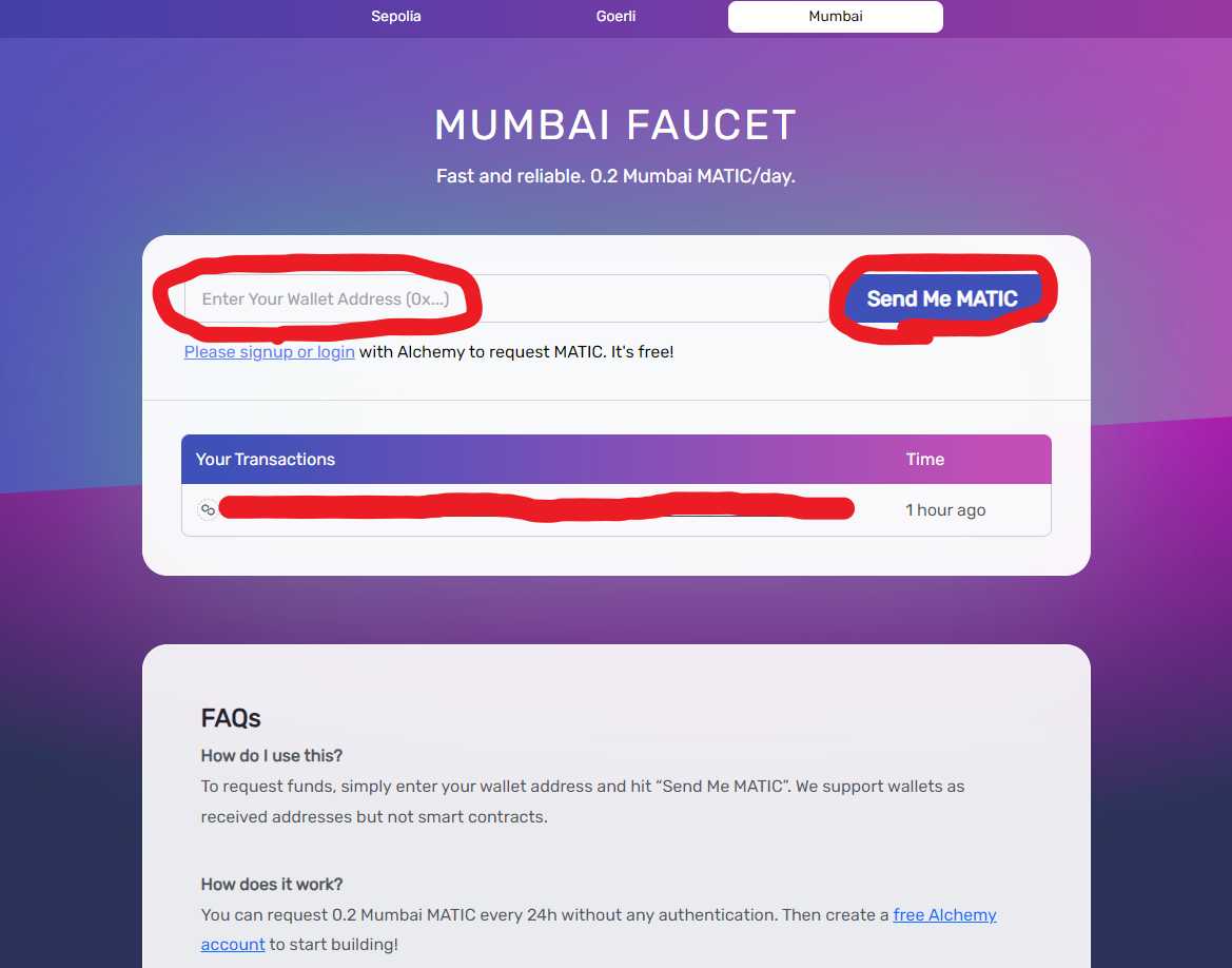 dorublog | Mumbai Test Faucetネットの接続方法 テストMATIC受け取り方 rpc Polygon（MATIC）