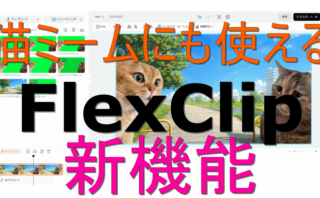 dorublog | 猫ミームにも便利 ブラウザー上で簡単に動画編集できるソフトFlexClipに3つの新機能が追加